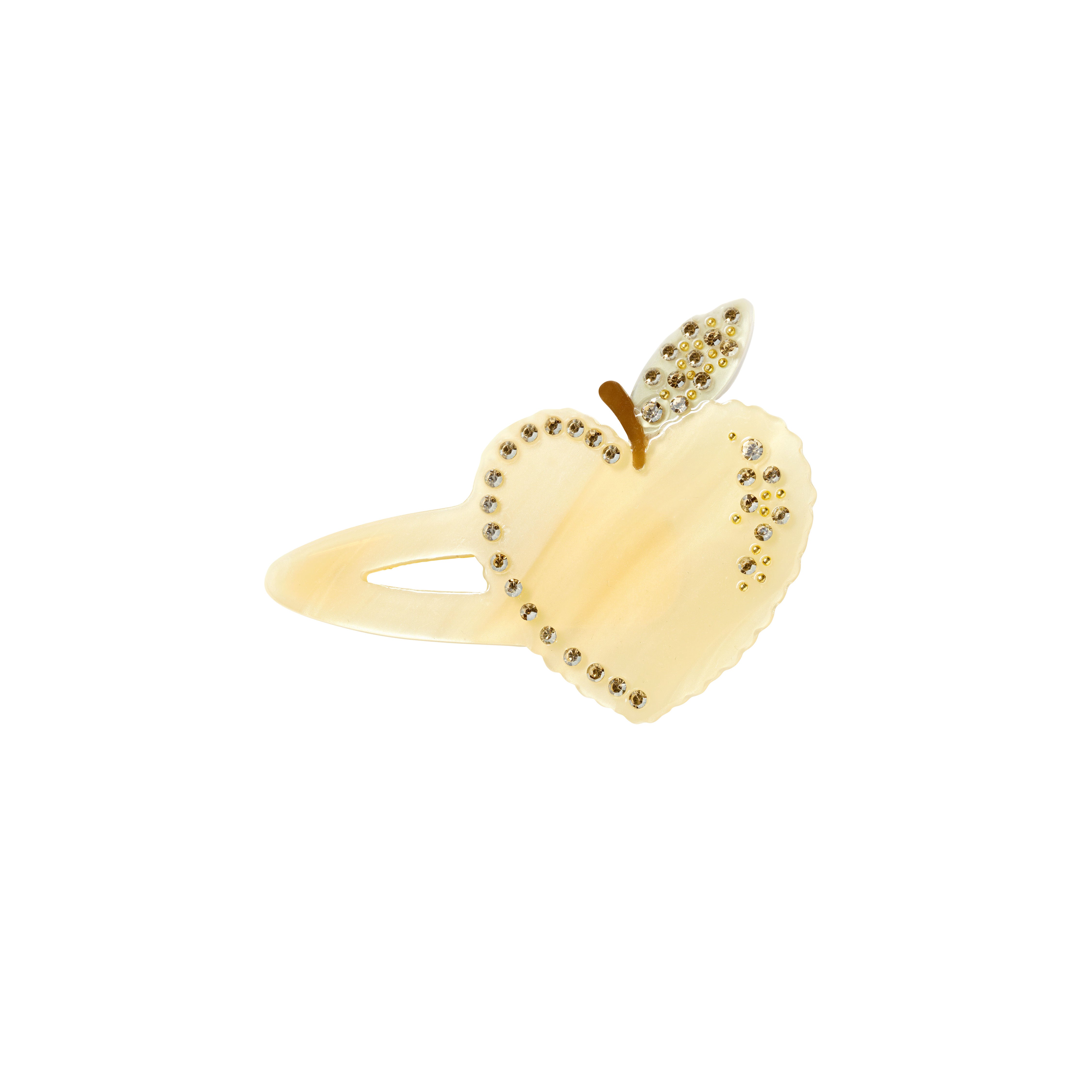 Heart Apple hårspænde - Pear Sorbet